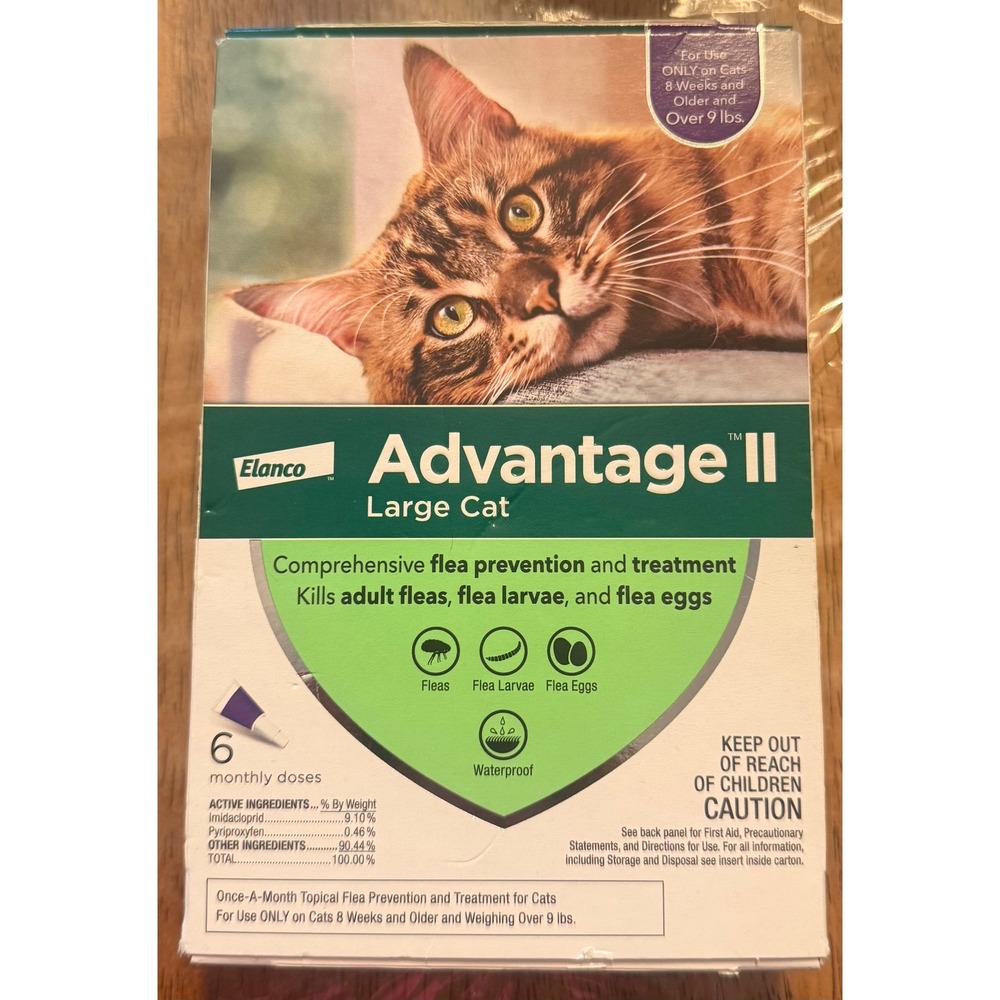 Flea Treatment for Large‎ Cats 6 Monthly Doses